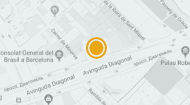 the point on the Barcelona's map